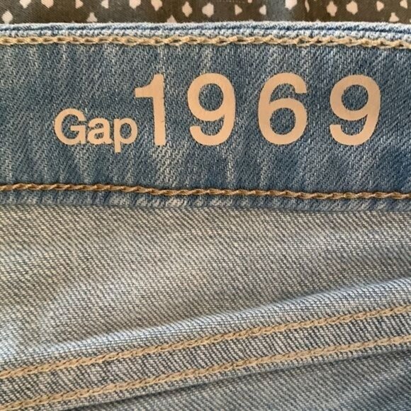Gap 1969 Summer Cut-Offs Denim Shorts Size 27 Blue - Picture 4 of 10